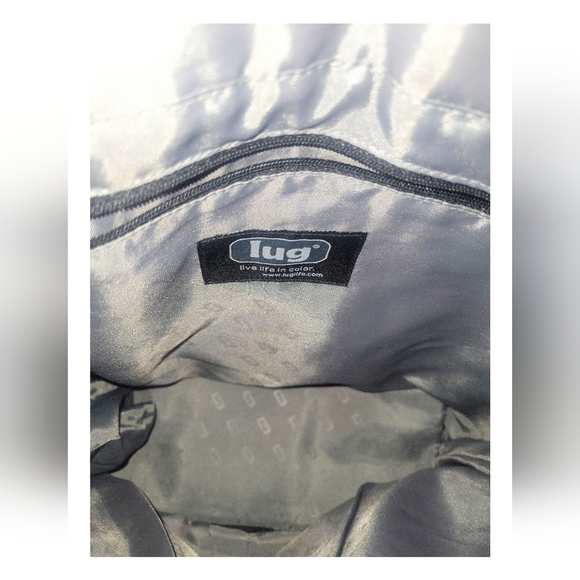 Lug Taxicab Black Pattern Quilted Purse Travel Storage Pockets Diaper Tote Bag - Picture 7 of 13